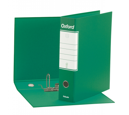 Registratore Oxford G83 - dorso 8 cm - commerciale 23 x 30 cm - verde - Esselte 390783180