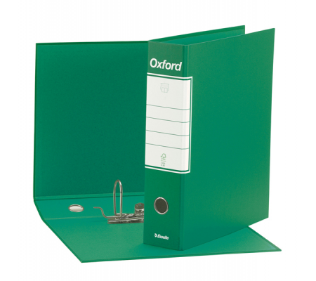 Registratore Oxford G83 - dorso 8 cm - commerciale - 23 x 30 cm - verde - Esselte - 390783180 - 8004157743188 - DMwebShop