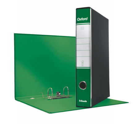 Registratore Oxford G82 - dorso 5 cm - commerciale 23 x 30 cm - verde - Esselte 390782180