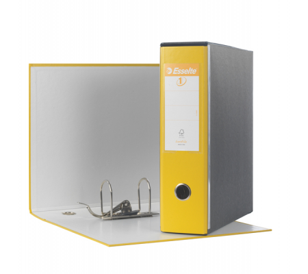 Registratore Eurofile G53 - dorso 8 cm - commerciale 23 x 30 cm - giallo - Esselte 390753090