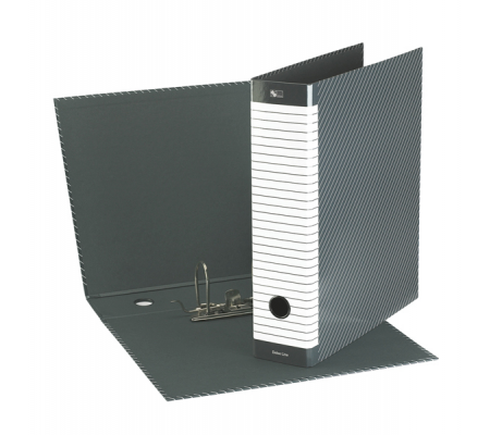 Registratore Delso Line G13 - dorso 8 cm - commerciale 23 x 30 cm - grigio - Esselte 390713060