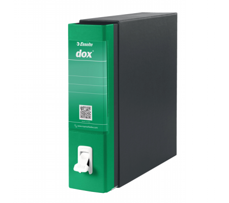 Registratore 1 - dorso 8 cm - commerciale 23 x 29,7 cm - verde - Esselte - Dox D26114