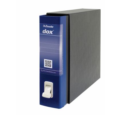 Registratore Dox 2 - dorso 8 cm - protocollo 23 x 34 cm - blu - Esselte D26204