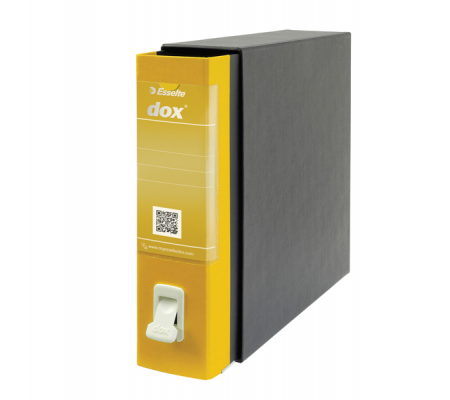 Registratore Dox 2 - dorso 8 cm - protocollo 23 x 34 cm - giallo - Esselte D26206