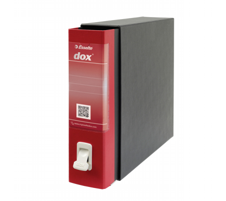 Registratore Dox 2 - dorso 8 cm - protocollo 23 x 34 cm - rosso - Esselte D26211