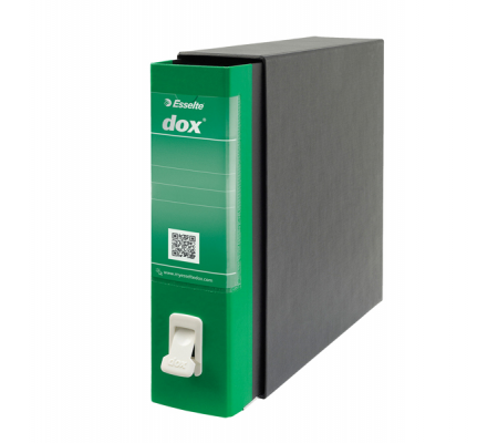 Registratore Dox 2 - dorso 8 cm - protocollo 23 x 34 cm - verde - Esselte D26214