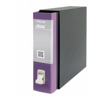 Registratore Dox 2 - dorso 8 cm - protocollo 23 x 34 cm - lilla - Esselte D15229