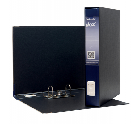 Registratore 5 - dorso 5 cm - protocollo 23 x 34 cm - blu - Esselte - Dox D26504
