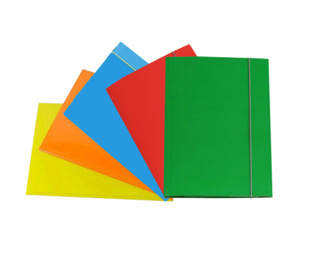 Cartellina con elastico - cartone plastificato - 3 lembi - 25 x 34 cm - colori assortiti - conf. 10 pezzi - Cart. Garda - CG0032LBXXXAE15 - 8001182000071 - DMwebShop