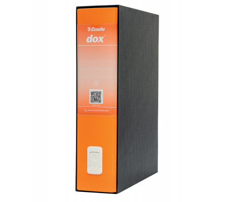 Registratore Dox 2 - dorso 8 cm - protocollo 23 x 34 cm - arancione - Esselte D26202