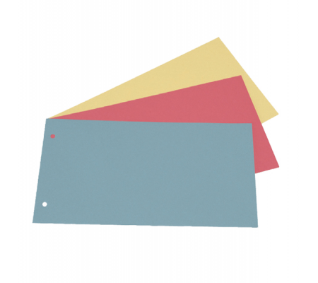 Separatori cartoncino Manilla - 200 gr - 12,5 x 23 cm - rosso - conf. 200 pezzi - Cart. Garda