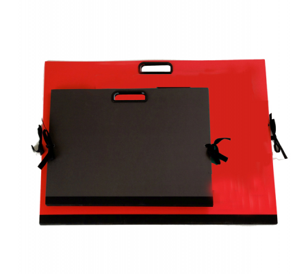 Cartella portadisegni - con maniglia - 70 x 50 cm - nero - Brefiocart 0204404-N