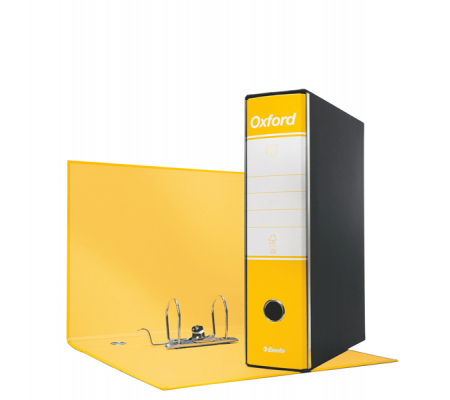 Registratore Oxford G83 - dorso 8 cm - commerciale 23 x 30 cm - giallo - Esselte 390783090