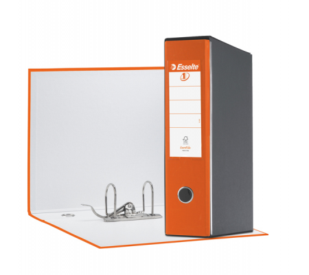 Registratore Eurofile G55 - dorso 8 cm - protocollo 23 x 33 cm - arancione - Esselte 390755200