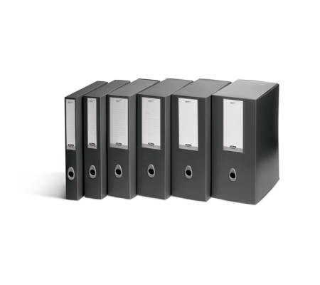 Scatola progetto Plus Vip - 34,5 x 24,5 cm - dorso 4 cm - grigio antracite - Fellowes 1007001