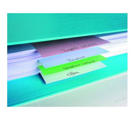 Separatori orizzontali Forever - cartoncino riciclato - 180 gr - 10,5 x 24 cm - colori assortiti - conf. 100 pezzi - Exacompta - 13495B - 3130630134954 - DMwebShop