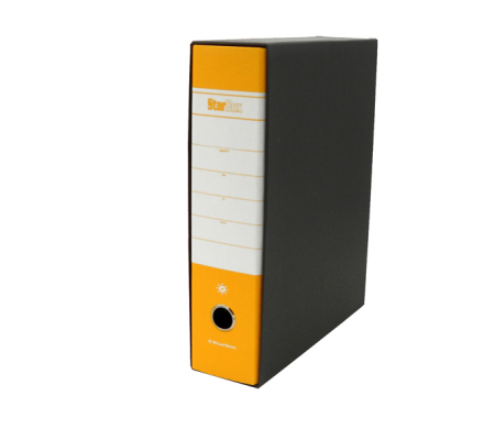 Registratore Starbox - dorso 8 cm - protocollo 23 x 33 cm - giallo - Starline
