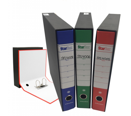 Registratore Starbox - dorso 5 cm - protocollo 23 x 33 cm - colori assortiti - Starline