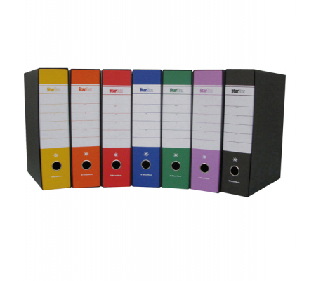 Registratore Starbox - dorso 8 cm - protocollo 23 x 33 cm - viola - Starline