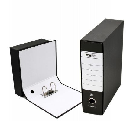 Registratore Starbox - dorso 8 cm - commerciale 23 x 30 cm - nero - Starline