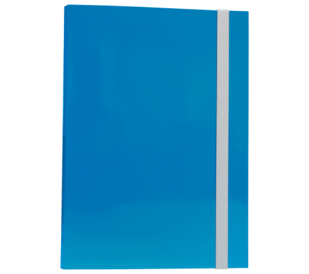 Cartella progetto - con elastico - dorso 3 cm - azzurro - Starline