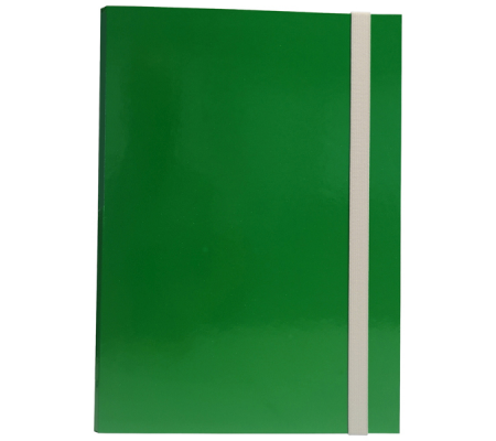 Cartella progetto - con elastico - dorso 3 cm - verde - Starline