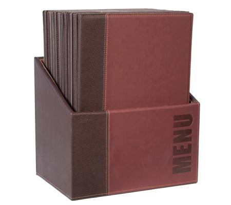 Menu Box Trendy - 20 Portamenu' - bordeaux - Securit - MC-BOX-TRA4-WR - 8717624245176 - DMwebShop