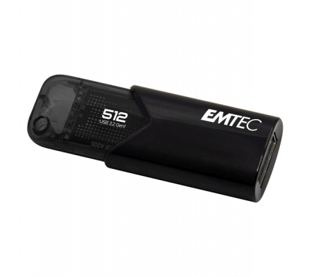Memoria USB B110 USB 3.2 ClickeEasy - nero - 512 Gb - Emtec - ECMMD512GB113 - DMwebShop