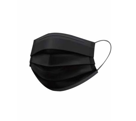 Mascherina chirurgica monouso - 3 veli - nero - No Brand - 00031.CE.NE - DMwebShop