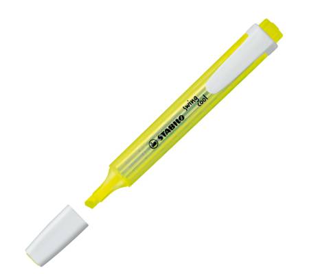 Evidenziatore Swing Cool - punta scalpello - tratto 1 - 4 mm - giallo 24 - conf. 10 pezzi - Stabilo - 275/24 - 4006381135924 - DMwebShop