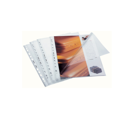 Buste aperte a L con foratura universale buccia - 22 x 30 cm - conf. 50 pezzi - Favorit 100460074