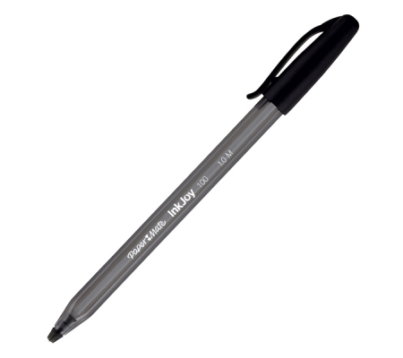 Penna a sfera con cappuccio Inkjoy 100 - punta 1 mm - nero - Papermate S0957120