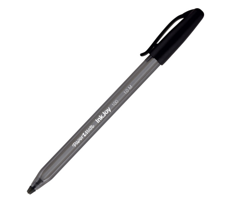 Penna a sfera con cappuccio Inkjoy 100 - punta 1 mm - nero - Papermate - S0957120 - 3501170958087 - DMwebShop