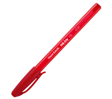 Penna a sfera con cappuccio Inkjoy 100 - punta 1 mm - rosso - Papermate - S0957140 - 3501170958100 - DMwebShop
