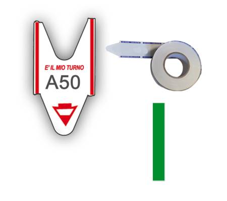 Rotolo da 2000 ticket per elimina code - verde - conf. 5 rotoli - Printex - TR/ROLL/VER - 8032618974192 - DMwebShop