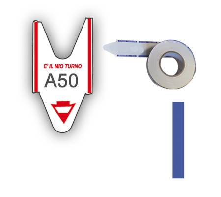 Rotolo da 2000 ticket per elimina code - blu - conf. 5 rotoli - Printex - TR/ROLL/BLU - 8032618974185 - DMwebShop