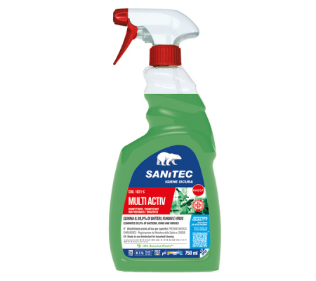 Sgrassatore disinfettante Multi Activ - 750 ml - Sanitec - 1821-S - 8032680391446 - DMwebShop