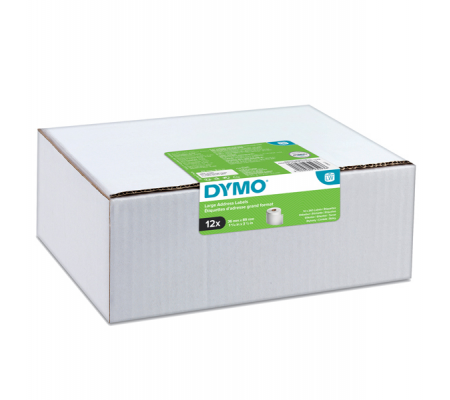 Rotolo etichette indirizzi estesi - 36 x 89 mm - bianco - 260 etichette-rotolo - value pack 12 pezzi - Dymo - 2093093 - 3026980930936 - DMwebShop