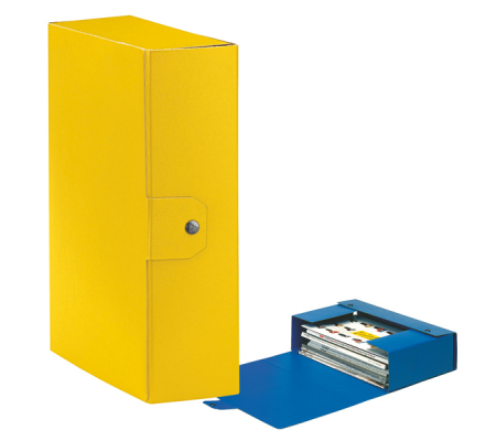 Scatola progetto Eurobox - dorso 10 cm - 25 x 35 cm - giallo - Esselte 390330090