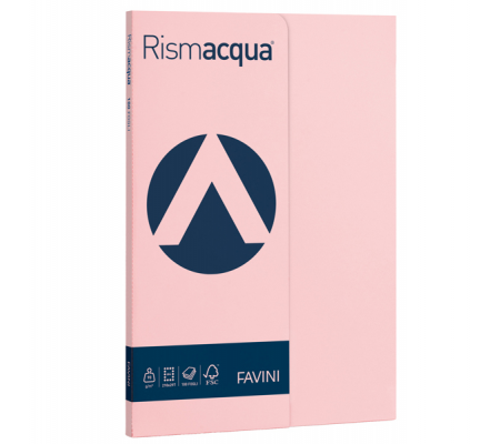 Carta Rismacqua Small - A4 - 90 gr - rosa 10 - conf. 100 fogli - Favini - A69S144 - 8007057615326 - DMwebShop