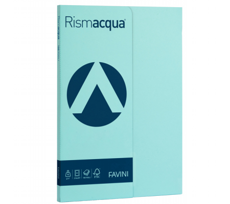Carta Rismacqua Small - A4 - 90 gr - celeste 08 - conf. 100 fogli - Favini A69T144