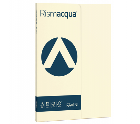 Carta Rismacqua Small - A4 - 200 gr - avorio 110 - conf. 50 fogli - Favini A69Q544