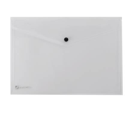 Busta con bottone Pull - 21 x 29,7 cm - trasparente - conf. 5 pezzi - King Mec - 00111318 - 8004389067762 - DMwebShop