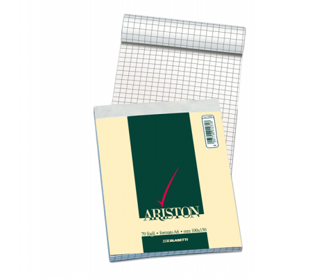 Blocco note Ariston - 5 mm - 210 x 297 mm - 60 gr - 70 fogli - Blasetti 1069