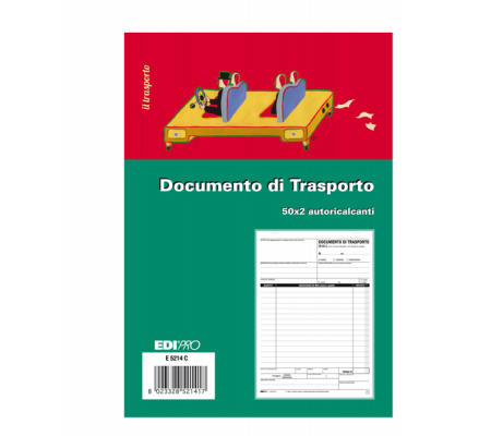Blocco DDT - 50-50 fogli autoricalcanti - 23 x 15 cm - Edipro E5214C