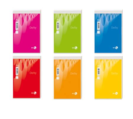 Blocco note Derby - 5 mm - 80 x 120 mm - 60 gr - 70 fogli - conf. 10 pezzi - BM - 0100010 - 8008234040146 - DMwebShop