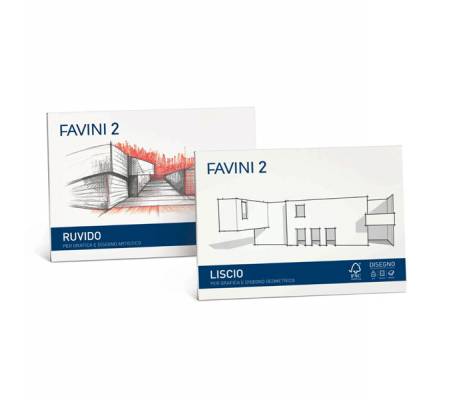 Album Favini 2 - 24 x 33 cm - 110 gr - 20 fogli liscio - A140514 - 8007057900286 - DMwebShop