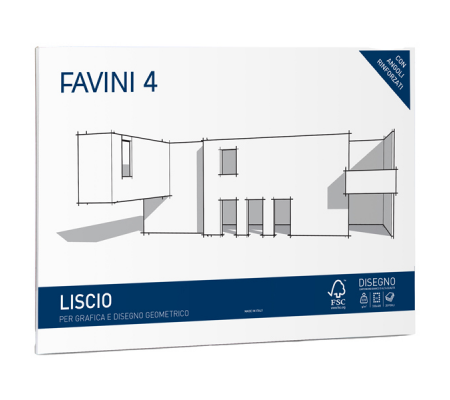 Album Favini 4 - 33 x 48 cm - 220 gr - 20 fogli liscio - A166503 - 8007057330106 - DMwebShop