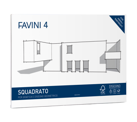 Album Favini 4 - 33 x 48 cm - 220 gr - 20 fogli liscio squadrato - A167503 - 8007057333107 - DMwebShop