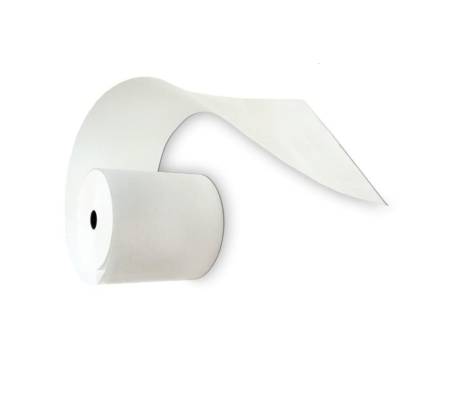 Rotolo per calcolatrice 57 mm x 40 mt 60 gr diametro esterno 65 mm anima 12 mm bianca blister 10 pezzi CAL28 - 17896